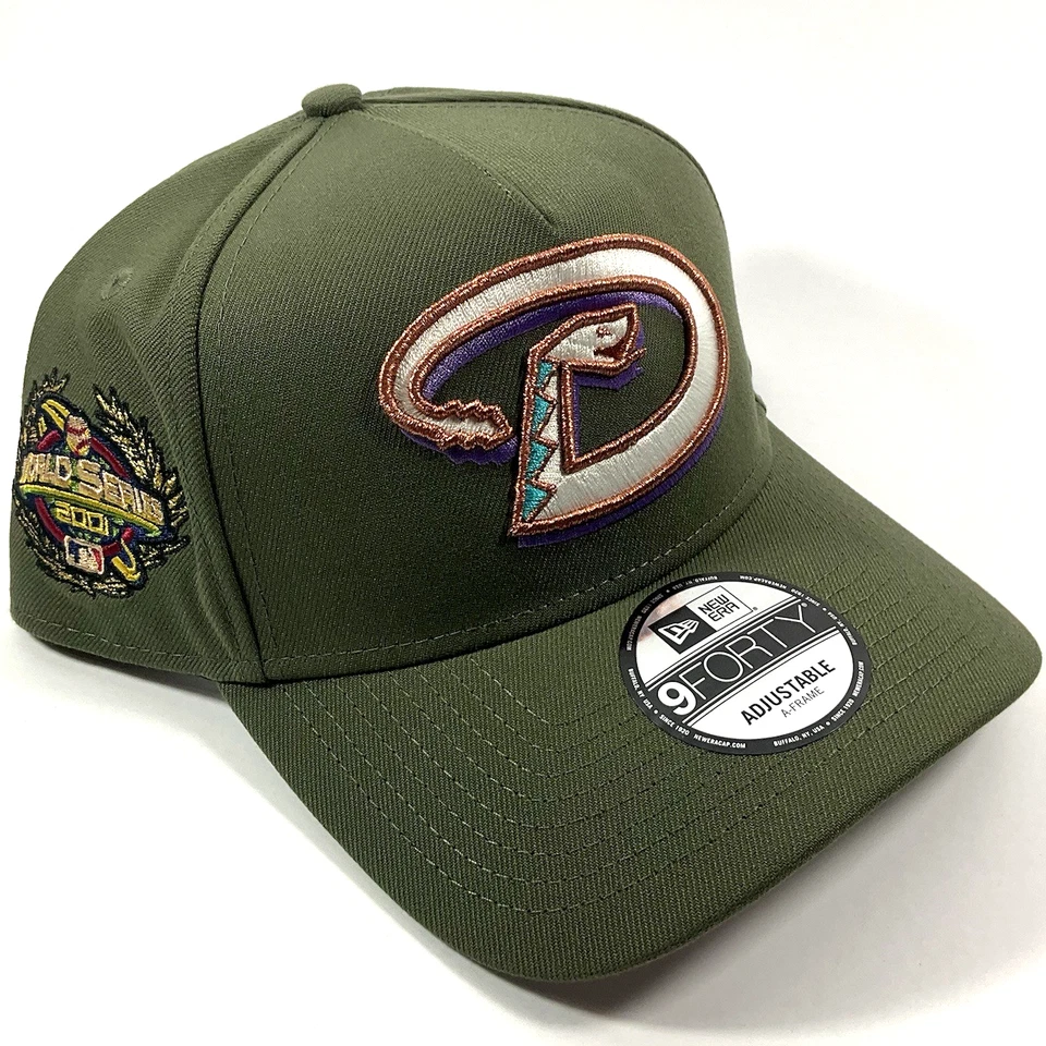 Gorra New Era AZ Diamondbacks Exclusiva Oliva Metálica 9FORTY Marco A Snapback Foto 1 de 4