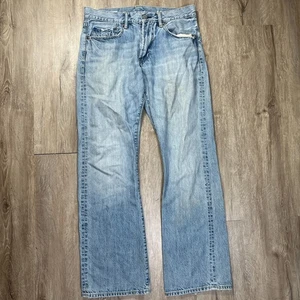 GAP Herren Bootcut Jeans 32x32 helle Waschung Denim blau verwaschen 100% Baumwolle - Bild 1 von 12