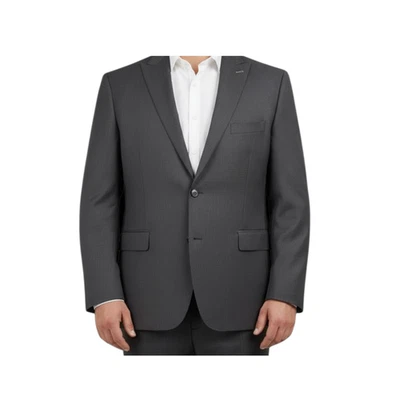 Jaqueta masculina Indochino tamanho 4XL peito 60" feita para você blazer lã preta carreira - Imagem 1 de 4