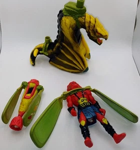 Vintage 1995 Dragon Launcher Flying Action Dreadwing & Gremwing Flyz Working - Bild 1 von 3