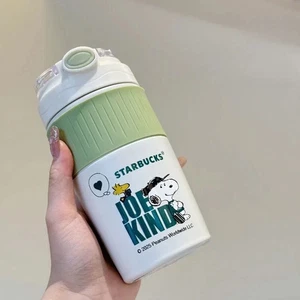 Neu 2025 Starbucks X Snoopy 16oz Strohhalm Becher Edelstahl Trink Wasser Becher Geschenke - Bild 1 von 5