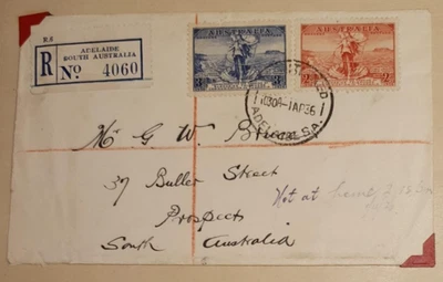 1936 Australian First Day Tasmania Victoria Telecommunications Cable Rare - Image 1 of 3