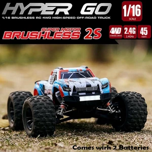 RC Monster Truck High Speed 4WD Off Road Basher Car Metal Gear Brushless Motor - Picture 1 of 24