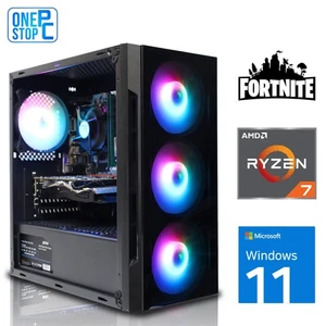 Gaming PC - AMD Ryzen 7 5700X | 16GB DDR4 RAM | 1TB SSD - Windows 11 Wi-Fi - Picture 1 of 7