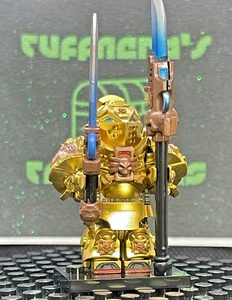 DELUXE Custom PAD Printed LEGO WARHAMMER 40K GOLD KNIGHTS MiniFig - Picture 1 of 16