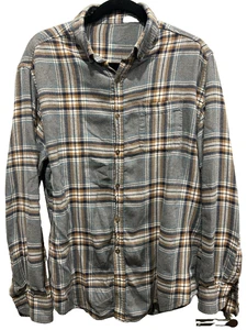 Kariertes weiches Flanellhemd für Herren ohne Markentaschen Baumwolle grau, blau und braun groß - Bild 1 von 5