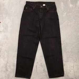 Vintage Levis 560 Jeans Mens 36x30 Black Loose Fit Tapered Leg Made USA Y2K 90s - Picture 1 of 13
