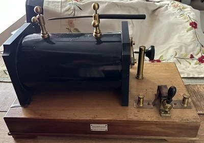 Antiguo transmisor de radio 1910 bobina de chispa de inducción / Ruhmkorff Tesla Inglaterra Foto 1 de 4