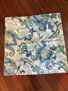 Copricuscino Euro Cotone Fienile Ceramica Valentina Palampore Finta 26x26 In - Foto 1 di 3