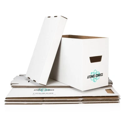 ATOMIC COMICS 2/5/10x Comic Books Storage Boxes Holds 150-175 Stackable Durable Archive