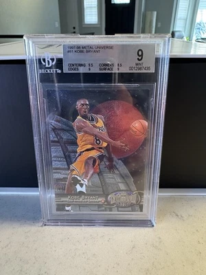 1997-98 Metal Universe Kobe Bryant #81 bgs 9 mint Lakers - Image 1 of 4