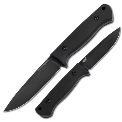 Böker DBK Bushfriend 2000 Allblack Outdoor-Messer Fixed 80CrV2 Schwarz - 121516 - Bild 1 von 4