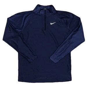 Mens Nike Dri-Fit ADV Vapor 1/4 Zip Golf Dark Blue Pullover Long Sleeve Sz Small - Picture 1 of 9
