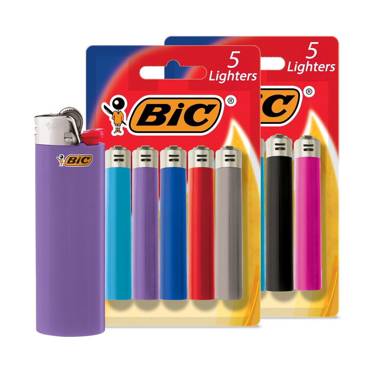 BIC Classic Lighter Fashion Assorted Colors - 10 Pack for