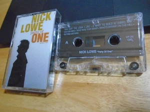 RARE OOP Nick Lowe CASSETTE TAPE Party of One BONUS TR Paul Carrack Dave Edmunds - Picture 1 of 2