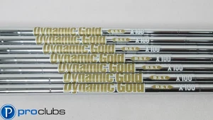 NEW TRUE TEMPER DYNAMIC GOLD D.S.T. X100 STEEL IRON SHAFTS 4-PW .355 TIP 382414 - Picture 1 of 3