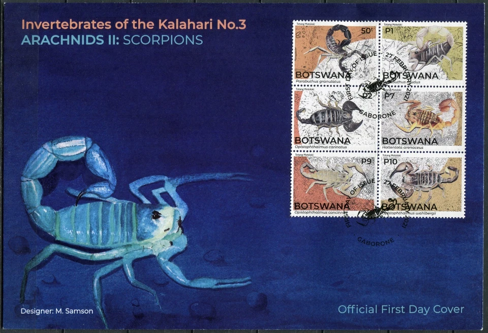 Botswana 2021. Scorpions (Mint) First Day Cover - Image 1 of 1