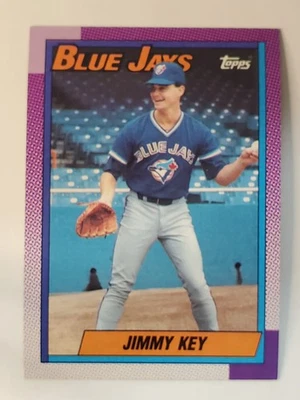 1990 Topps #371 Jimmy Key ~ Toronto Blue Jays - Image 1 of 2
