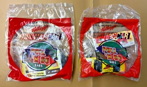 Lotto di 2 - Kellogg's Cereal Toys ~ NASCAR Pull 'N Go - 1:64th Die Cast - Foto 1 di 9
