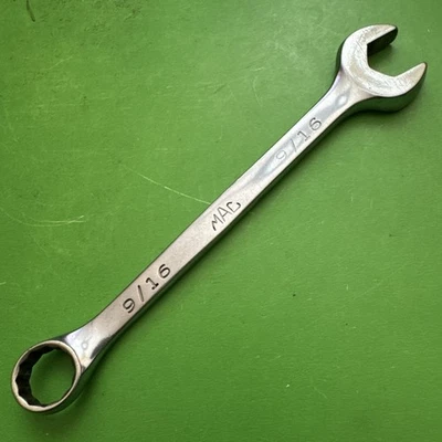 Mac Professional Tools USA 12 Point SAE Sz 9/16” Chrome Combination Wrench CW18 - Image 1 of 4