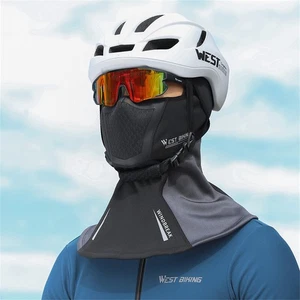 Gorra deportiva de invierno WEST BIKING máscara facial a prueba de viento arnés de pasamontañas negro ↑ - Imagen 1 de 11