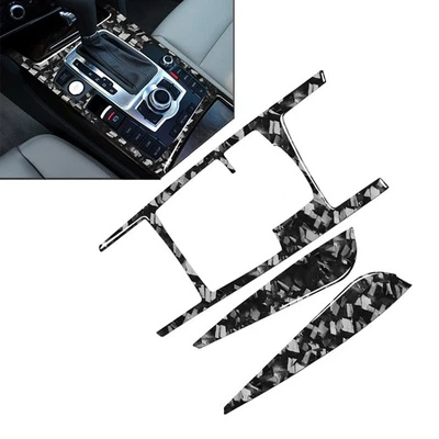 3pcs Gear Shift Box Panel Cover Trim For Audi A6 S6 C6 2005-2011 — 第 1/4 张图片