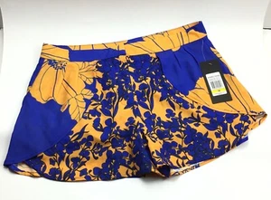 Marciano / Orange Blue Tahitian Floral / Lined Shorts / 30" Waist / Size 16 - Picture 1 of 5