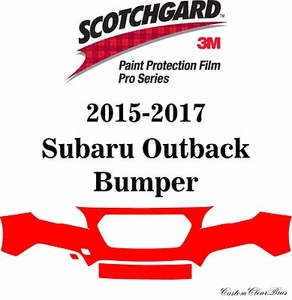 3M Scotchgard Paint Protection Film Pro Serie Fits 2015 2016 2017 Subaru Outback - Picture 1 of 3