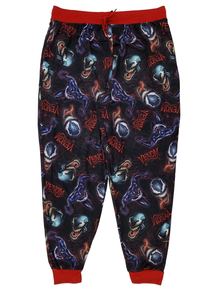 Briefly Stated Mens Marvel Venom Jogger Style Sleep Pants Pajama Bottoms - Image 1 of 1
