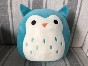 Kellytoy Squishmallows Winston Owl Turquoise Stuffed Animal Plush 8" Inch EUC - Picture 1 of 3
