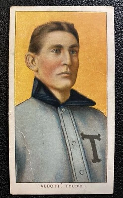 1909-11 T206 Fred Abbott Piedmont 350/25 Retrato Toledo *Pérdida de papel* CENTRADO Foto 1 de 3