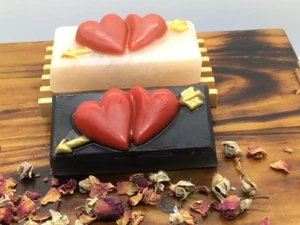 Hearts & Arrow-Wine &Honey, Cocoa Butter, Clay/Charcoal Natural Soap.Made in USA - Picture 1 of 6