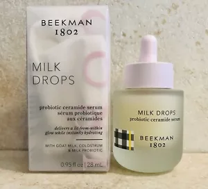 Beekman 1802 Milchtropfen probiotisches Ceramid Ziegenmilch Serum 0,95 Unzen volle Größe Neu im Karton - Bild 1 von 4