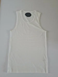 Mens Tank Top H&M Size M Sleeveless White 9143 - Picture 1 of 10