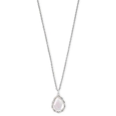 Collar y Pendientes Kendra Scott Plata Brillante Macramé Dee Marfil Madreperla Foto 1 de 4