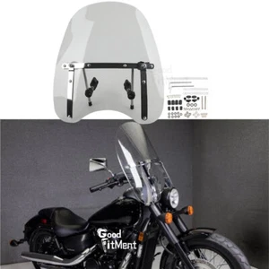 Parabrisas de humo grande para motocicleta Honda Shadow Phantom 750 2010-2023 7/8" 1" - Imagen 1 de 13