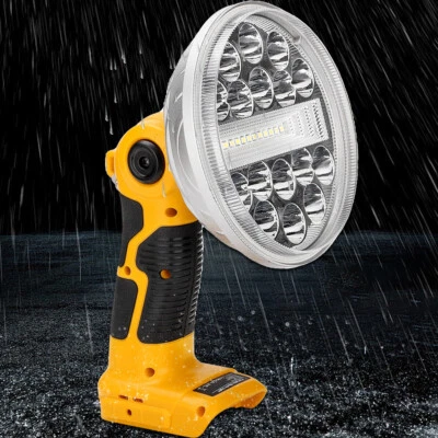 JHJQZCYG Cordless LED Work Light for Dewalt 20V Max Li-ion Battery 30W 2000LM Flashlight