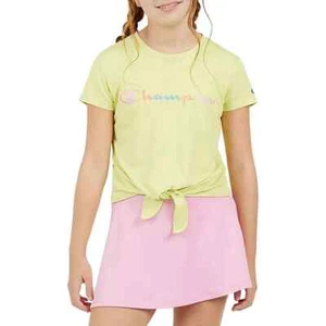 Champion Girl's Short Cap Sleeve Everyday Tee Limelight Color NEW - Picture 1 of 6
