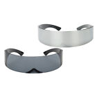 2 Pack Futuristic Sunglasses Robotic Narrow Sun Glasses Party Supplies