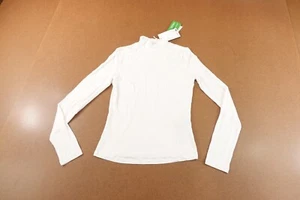 NAKD Womens Size Small White Long Sleeve Mock Neck Pullover Top NWT - Picture 1 of 10
