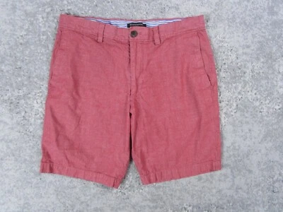 Pantalones Cortos Banana Republic Para Hombres 32 Rojo Frente Plano Chino Verano Senderismo Playa Preppy Foto 1 de 4