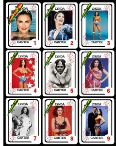 LYNDA CARTER 1 BOX WITH 50 COLLECTIBLE SPANISH PLAYING CARDS - ARGENTINA!