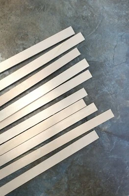 Basswood Wood Strips 10 Pieces 1/16 x 1/2 x 12" long Dollhouse Flooring Crafts - Image 1 of 2