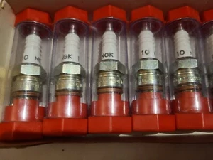 10 VINTAGE NGK B10HN SPARK PLUGS HODAKA SUPER RAT JAPANESE MOTORCYCLE 2-CYCLE - Picture 1 of 2