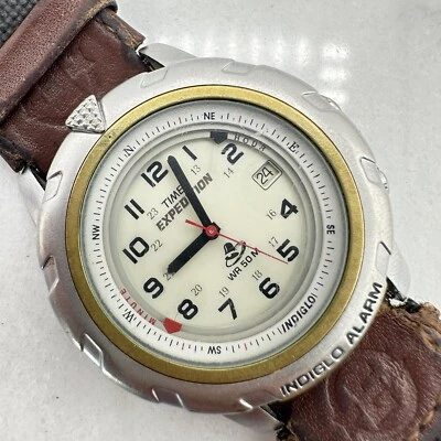 Timex Expedition Watch Men 39mm Date Indiglo 2000 Alarm 50M, New Battery - image 1 of 4