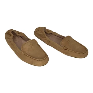 Woman Size 7B Driving Slipper Brown Leather In & Out Rubber Sole by Taryn Rose  - Picture 1 of 7