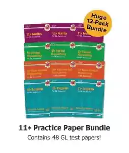 12-Pack 11+ GL Ultimate Practice Paper Bundle with 48 Test Papers for Ages 10+ - Imagen 1 de 13