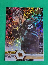2019-20 Upper Deck Timo Meier Speckled Rainbow Foil Exclusive Parallel #412