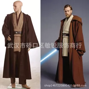 Star Wars Obi-Wan Kenobi Cosplay Costume Jedi Knight Outfits Uniform Full Set - Picture 1 of 7