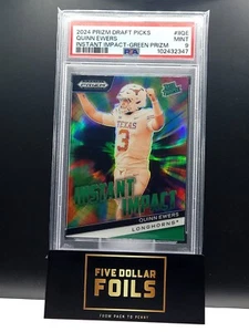 2024 Panini Prizm Draft Picks - Instant Impact #II-QE Quinn Ewers Green PSA 9 - Picture 1 of 2
